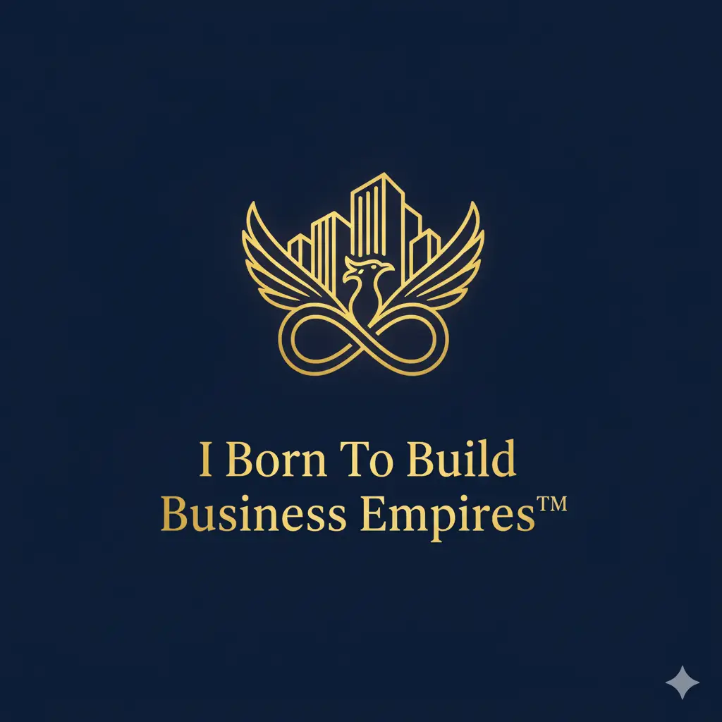 “I Born To Build Business Empires golden phoenix skyline emblem – Dr Gurunath’s empire movement”